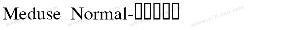 Meduse Normal字体转换